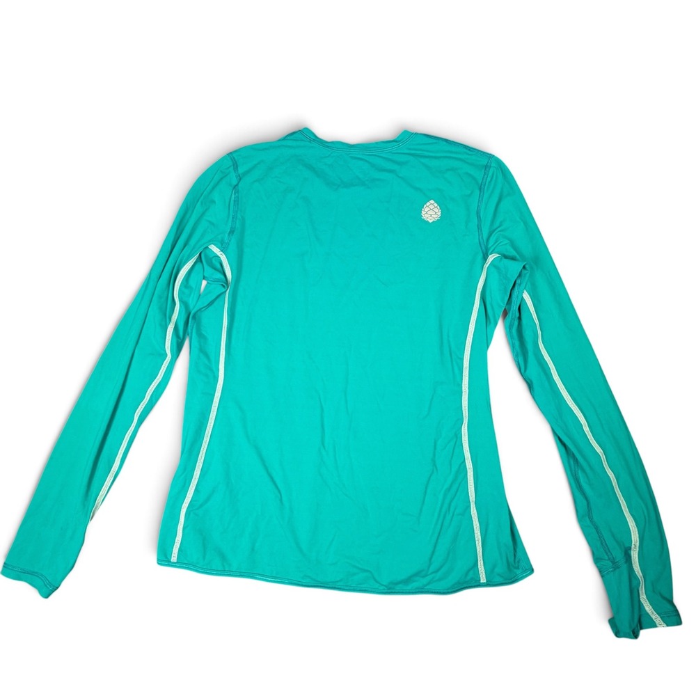 Stio Hylas Light Blue Long Sleeve UPF50+ Stretch Hiking Shirt - Women's Sz L